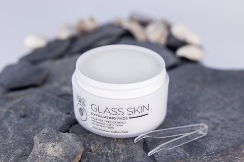 DFA Glass Skin Exfoliating Pads, Cotton Pads For Face, Exfoliating Cotton Rounds, Peeling and Toner Pads, Glycolic Acid & Salicylic Acid Pads, Chemical Peel Cleansing Pads, Korean, 50 Pc, 2.87 Fl Oz