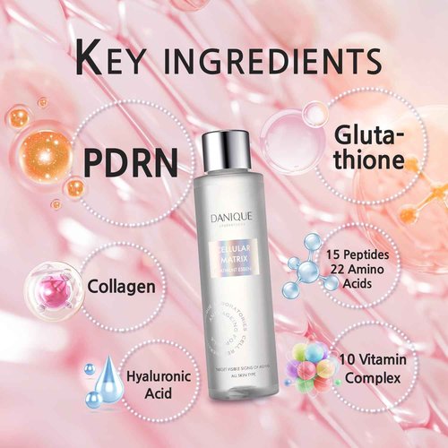 DANIQUE Radiance-Enhancing Essence Toner with PDRN and Glutathione – Premium Korean Skincare - Hydrating Facial Essence with 71% Plant Extracts for a Smooth, Fresh-Looking Glow – 150ml