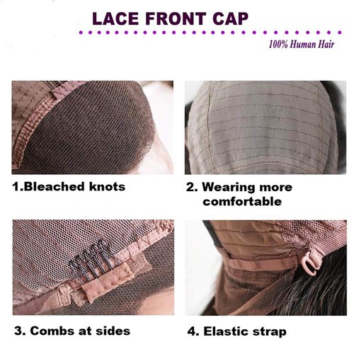 Zikria Skunk Stripe Wave Wig Ombre Lace Frontal Wig Human Hair Wigs 13X4 Pink Red 150% Density HD Transparent Lace 18 Inch