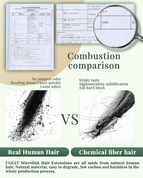 Ugeat Microlink Hair Extensions Ombre for Long Length 24 Inch Balayage Micro Bead Real Human Hair Extensions Light Brown Ombre Platinum Blonde Straight Cold Fusion with Micro Beads 50S 50S