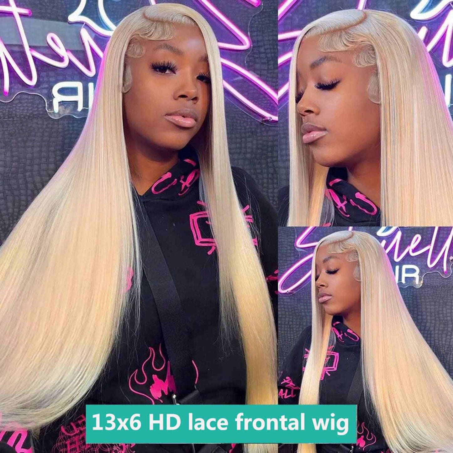 HOTLOVE 30inch 613 Lace Front Wig Human Hair Blonde HD Transparent 13x6 Straight Lace Front Wig For Women 200% 613 Lace Frontal Wigs Pre Plucked With Baby Hair