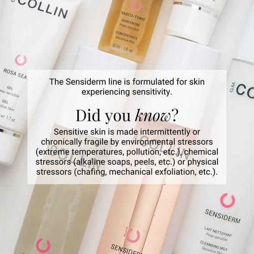 G.M. COLLIN Sensiderm Cream | Daily Face Moisturizer for Sensitive Skin | Hydrating Lotion to Help Reduce the Appearance of Redness