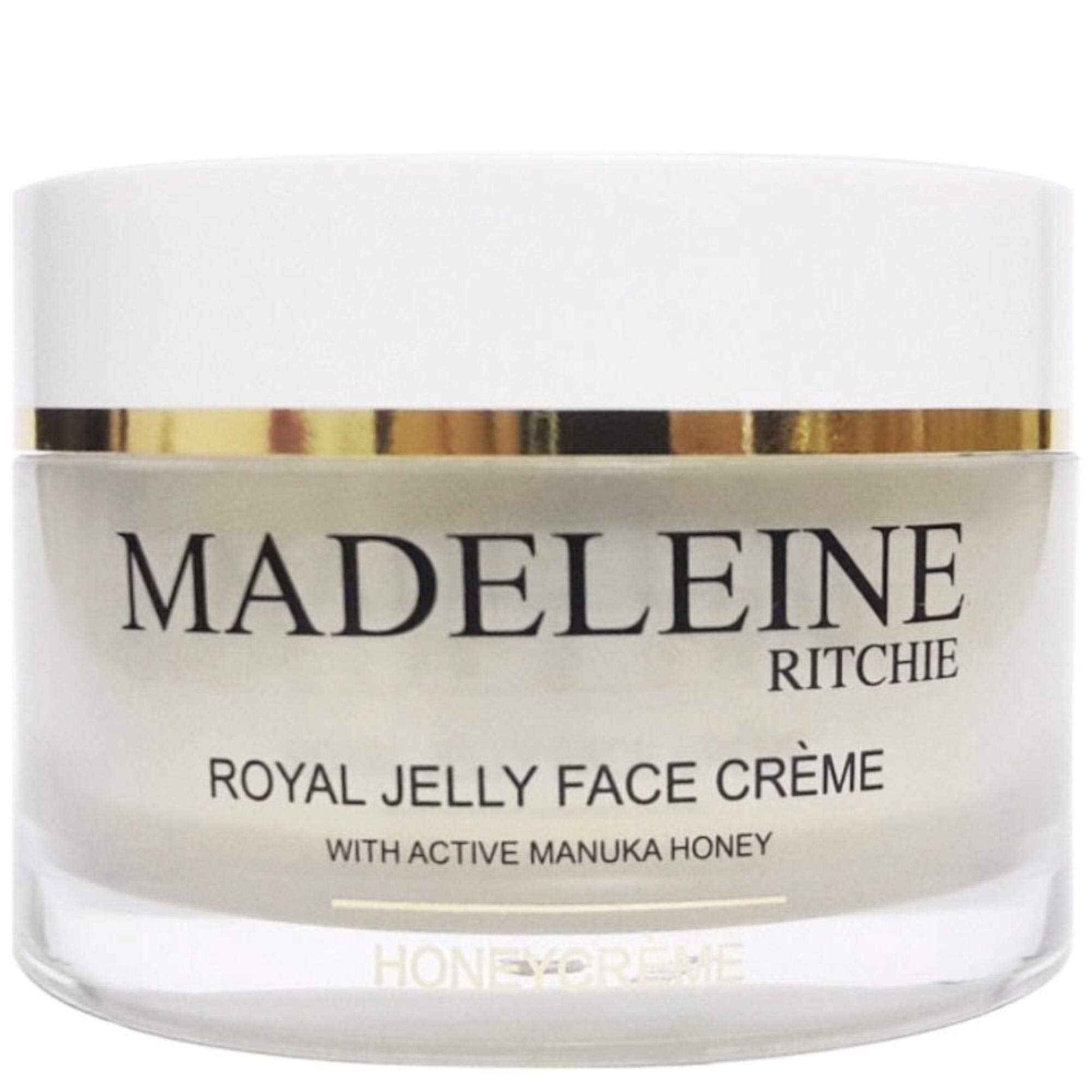 MADELEINE RITCHIE HoneyCreme New Zealand Royal Jelly Face Cream with active manuka honey 3.4 fl.oz jar. Original, Authentic & Natural anti-aging cream.
