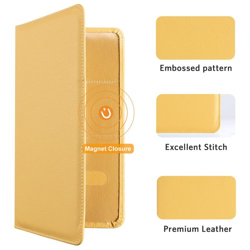 CoBak Car Registration and Insurance Holder - Vehicle Glove Box Car Organizer,Auto Truck Comparment Accessories Case with Magnetic Closure for Essential Document,Driver License,Cards