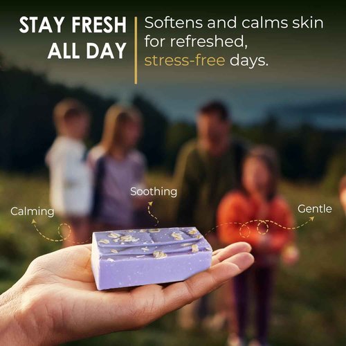 Blue Moon Elise All Natural Soap Bars Variety 6-Pack, Made with Organic Ingredients, Handmade in the USA, Moisturizing and Therapeutic for Face & Body, Sensitive Skin, Men & Women