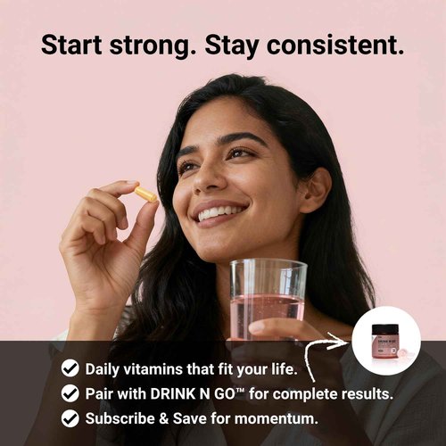 NU Standard TAKE N GO - Hair & Scalp Vitamins - Hair Growth Supplements for Women with 25+ Bioavailable Nutrients, Supports Reduced Shedding & Supports Thicker, Healthier-Looking Hair - 30-Day Supply