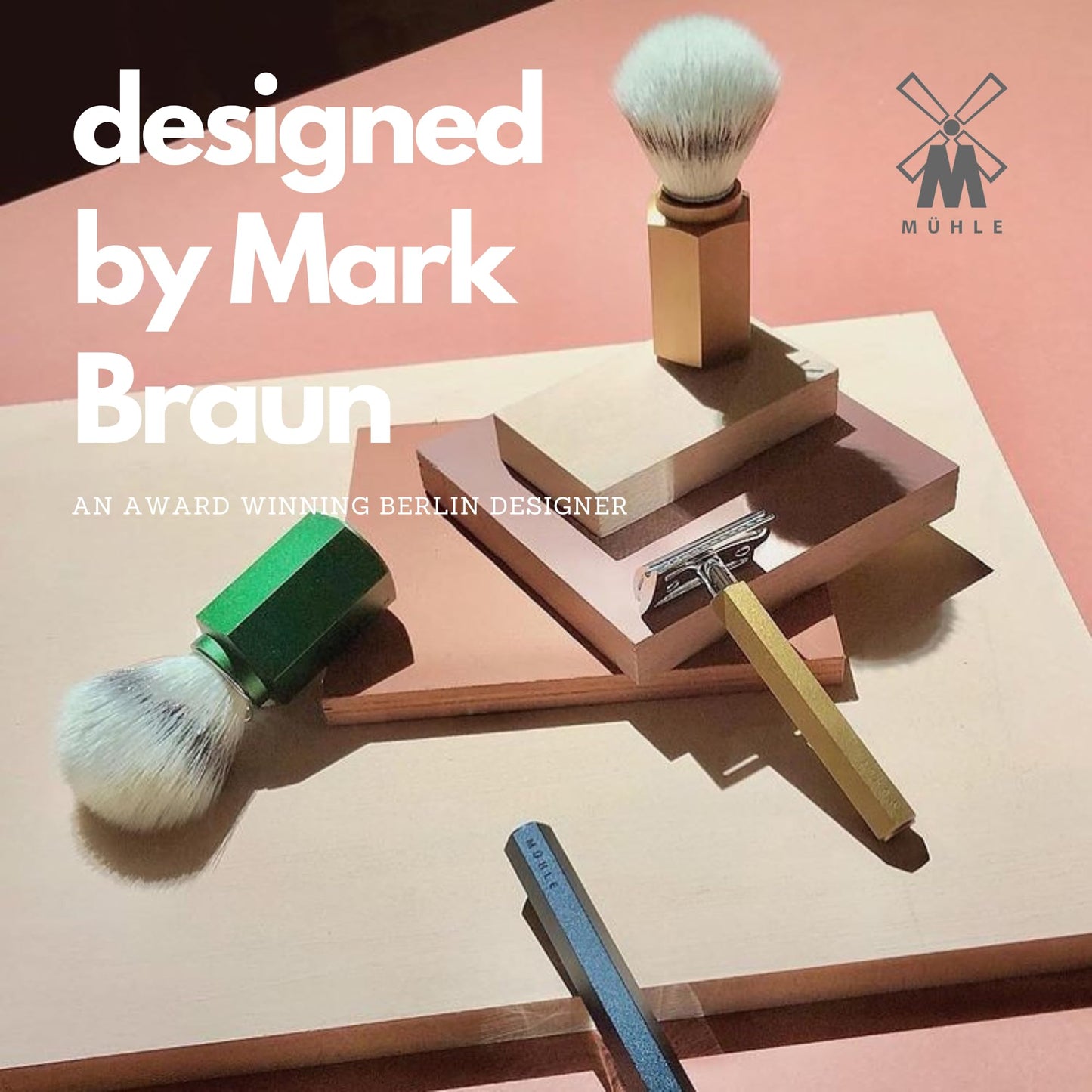 MÜHLE HEXAGON Forest Double Edge Safety Razor (Closed Comb) For Men - Perfect for Every Day Use, Barbershop Quality Close Smooth Shave