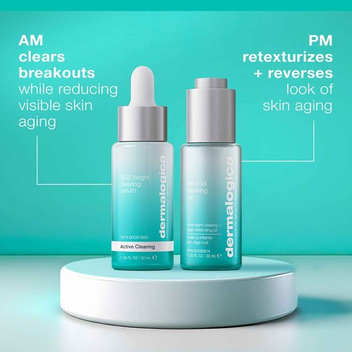 Dermalogica Age Bright Clearing Serum (1 Fl Oz) Anti-Aging Face Serum with Salicylic Acid - Promotes Smoother, Clearer, Brighter, and More Even Skin