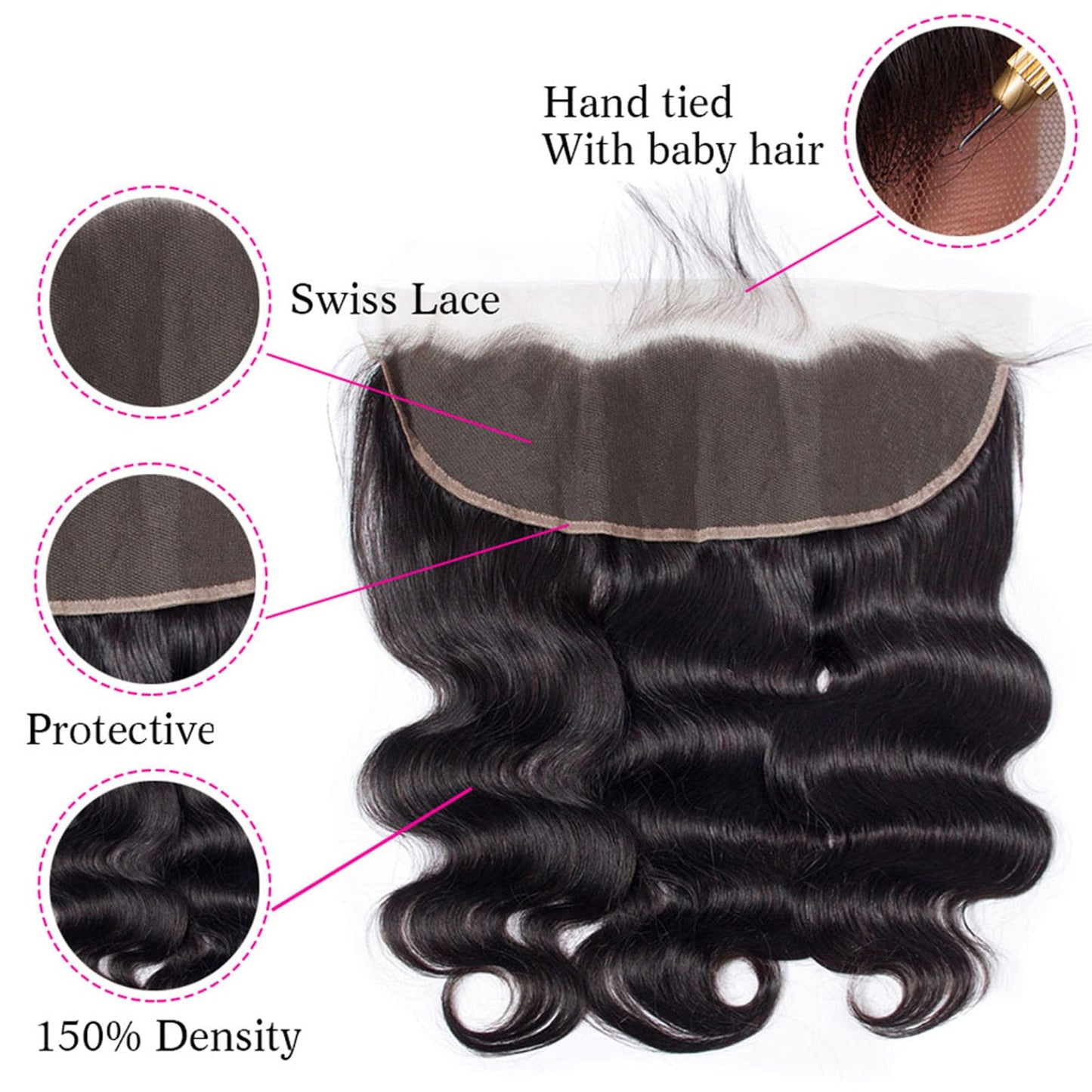 12A Body Wave Bundles with Frontal Human Hair 20 22 24+18 Inch Brazilian Virgin Body Wave Human Hair Weave 3 Bundles with 13x4 HD Lace Frontal Closure