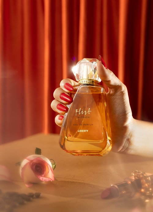 Liberty Luxury Perfume Gift Set - Flirt and OudGold for Men and Women (100ml/3.4Oz each), Eau De Parfum (EDP) Spray, Designed in France, Long Lasting Smell