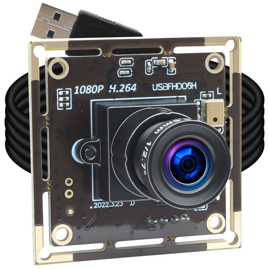 ALPCAM 1080P USB Camera Module for Raspberry Pi, 2MP 30FPS CMOS IMX323 Low Light Webcam with 3.6mm Lens, Industrial Lightburn Camera Board for Windows Linux Mac OS