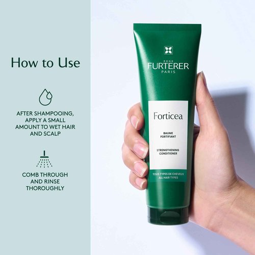René Furterer Forticea Strengthening Conditioner, Strengthen and Fortify Hair, Guarana Extract & Rosemary Oil16.9 fl oz.