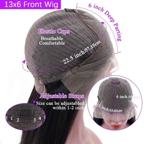 13x6 HD Frontal Wig 250 Density HD Lace Front Wigs Human Hair Pre Plucked with Baby Hair Brazilian Virgin Hair Glueless Body Wave Wig 20 Inch Transparent Lace Front Wigs Human Hair Natural Black