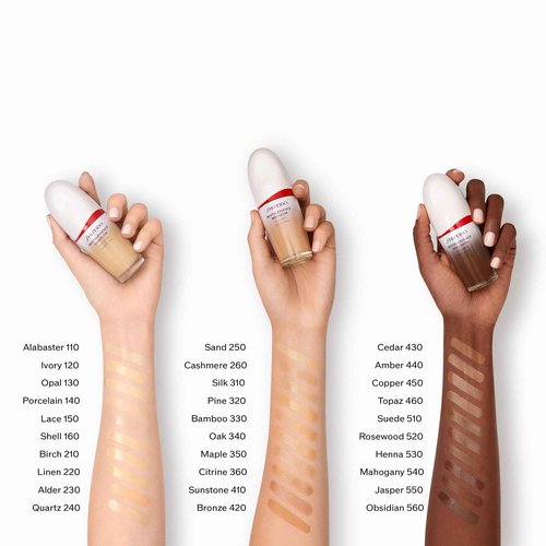 Shiseido RevitalEssence Skin Glow Foundation SPF 30, 150 Lace - Buildable, Medium Coverage - 24-HR Hydration & 12-HR Wear - Transfer, Crease & Fade Resistant - Non-Comedogenic - All Skin Types