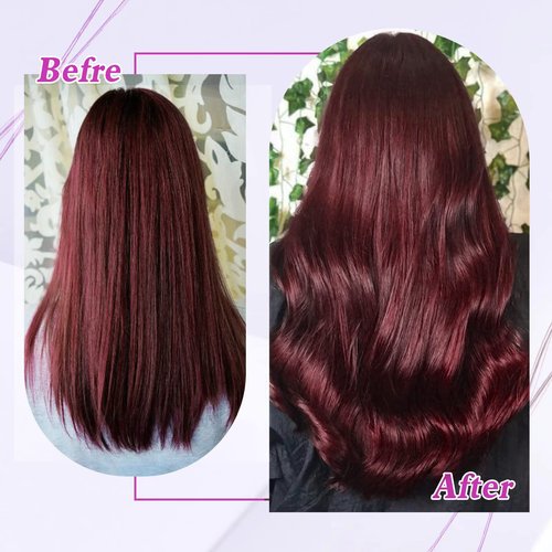 Tape in Hair Extensions Human Hair Burgundy Hair Extensions 22 Inch Glue in Brazilian Hair Double Sided Tape in Extension 20pcs Adhesive Tape ins Thick End 50g(22",#99J,50g)