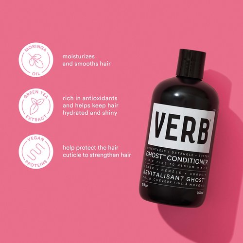 VERB Density Peptide Shampoo 12 fl oz + VERB Density Peptide Serum, 1 fl oz + VERB Ghost Conditioner, 12 fl oz- Visibly Thicken + Reduce Signs of Shedding- Moisturizes Fine and Weighed Down Hair