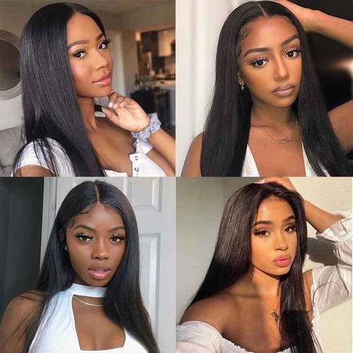 Straight Human Hair Bundles 20 22 24 Inch Human Hair Bundles 12A Unprocessed Virgin Brazilian Hair Bundles 3 Bundles Human Hair Extensions Natural Color