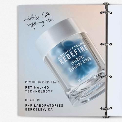 Rodan + Fields Redefine Intensive Renewing Serum | 60 Capsules | Retinol Night Serum for Skincare | Vitamin A | Reduces Appearance of Fine Lines