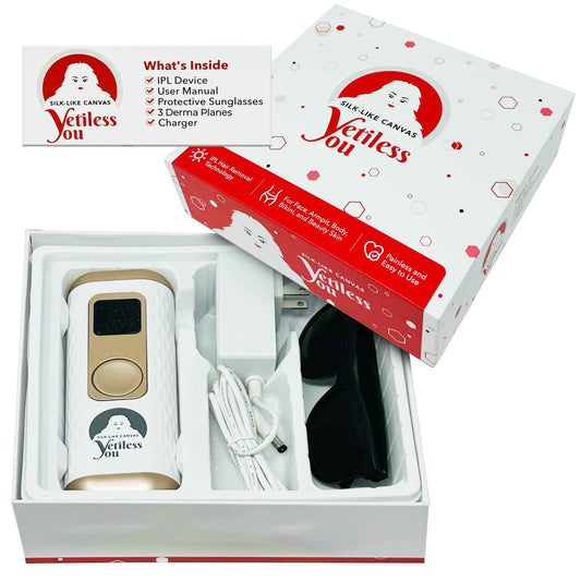 IPL Hair Removal Device, Laser Remover for Women & Men, at-Home Cooling Epilator with Quartz Tube, Hair Removal Machine for Yetiful Skin, Maquina Depilar (White)