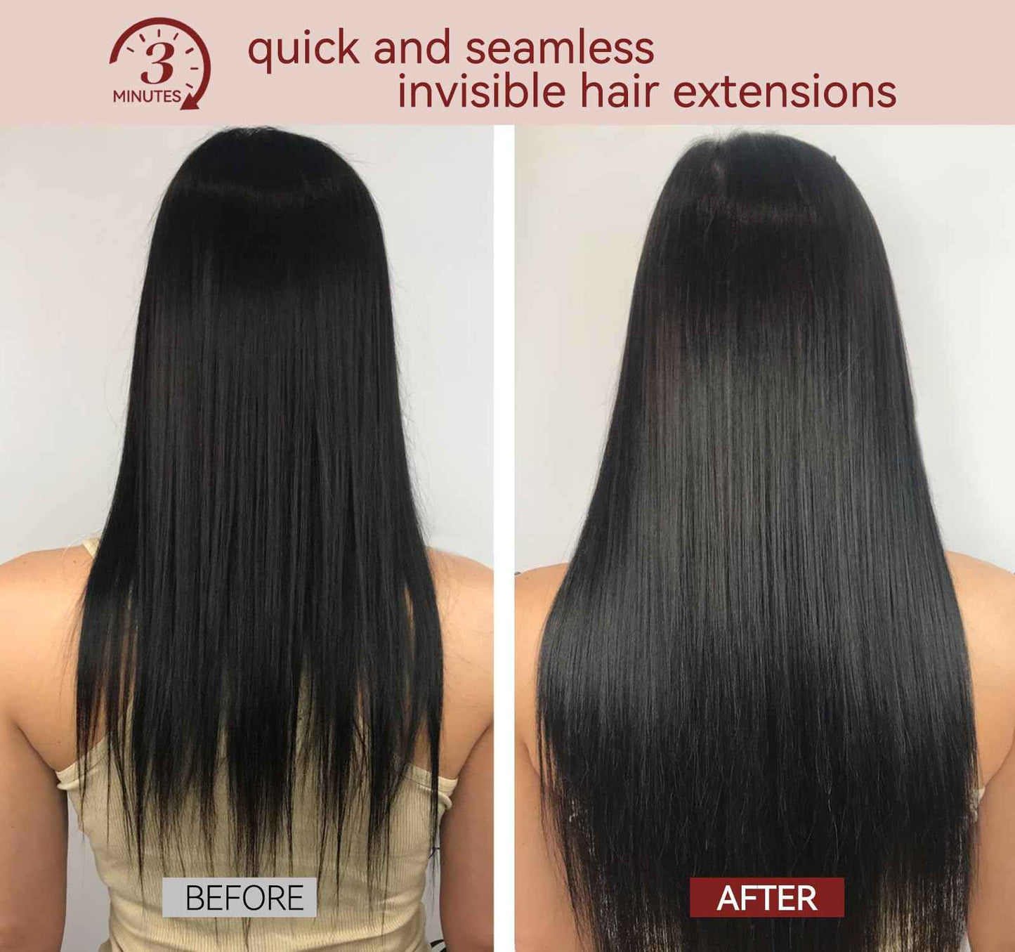 LOVELINE Seamless Clip in Hair Extensions Real Human Hair, Luxury Remy Human Hair Extensions Clip ins for Women, 16 Inch 110g 7Pcs, Balayage Dark Brown to Chestnut Brown