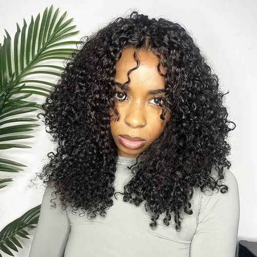 Micro Pre Looped Crochet Human Hair Extensions 16 Inch 60g Burmese Curly Human Feather-Line Invisible Crochet Hair Pre Separated Knotless Crochet Human Hair For Braiding Twist