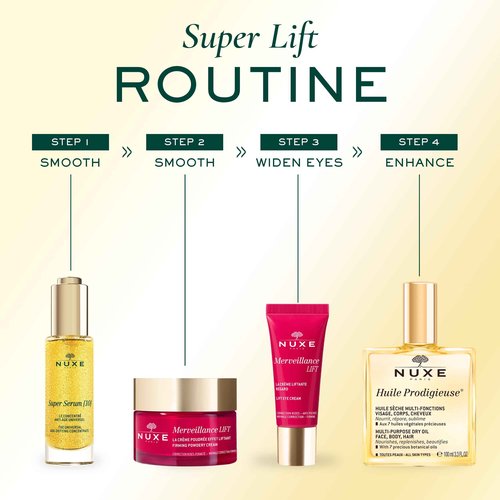 NUXE Super Serum, the Universal Age-Defying Concentrate with Hyaluronic Acid, Niacinamide and Botanical Oils, Anti-Aging Facial Serum, 1 Fl Oz