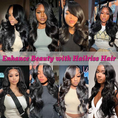 12A Human Hair Bundles 400g Body Wave Bundles Human Hair Extensions 14 14 16 16 Inch Brazilian Virgin Body Wave 4 Pieces Deals Unprocessed Brazilian Quick Weave Extensions Natural Black