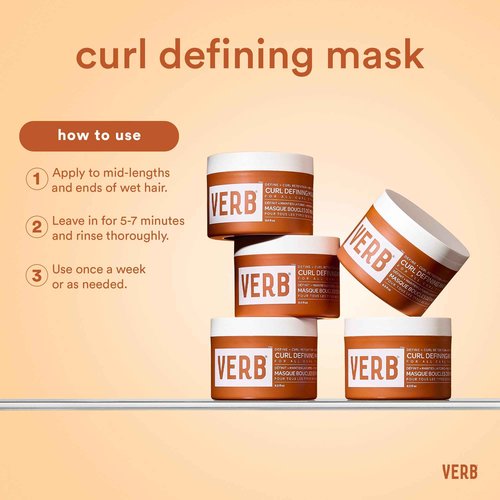 Verb Curl Shampoo & Conditioner Duo, 12 fl oz + VERB Curl Defining Mask, 6.5 fl oz Bundle