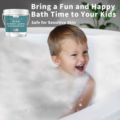 5.2 Pound SLSA Powder for Making Bath Bombs, Premium SLSA Sodium Lauryl Sulfoacetate Powder, Amazing Bubbles, Gentle on Skin, Suitable for Making Bath Bombs, Bath Truffles and More