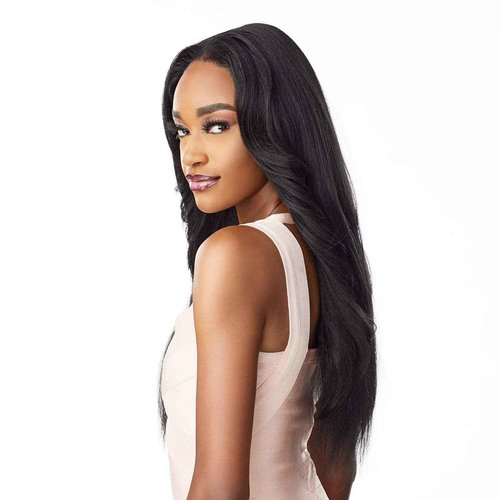 Sensationnel What Lace 13X6 Wigs - Dasha Lacefrontal Hand Tied Glueless Synthetic with Natural Density Preplucked Hairline (MP/CARAMEL)