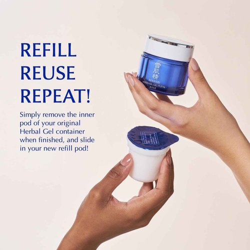 SEKKISEI UV Defense SPF 40 Broad Spectrum Sunscreen (1oz) & Herbal Gel Bundle (2.8oz). Moisturizer & Mask