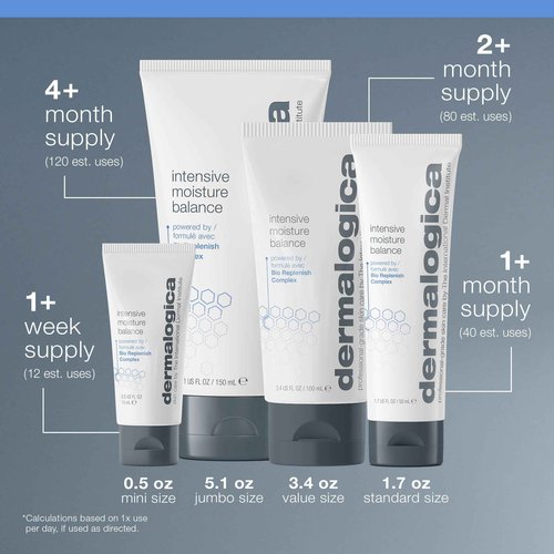 Dermalogica Intensive Moisture Balance (3.4 Fl Oz) Face Moisturizer with Hyaluronic Acid - Restores Balance to Dry, Depleted Skin for Optimal Barrier Performance
