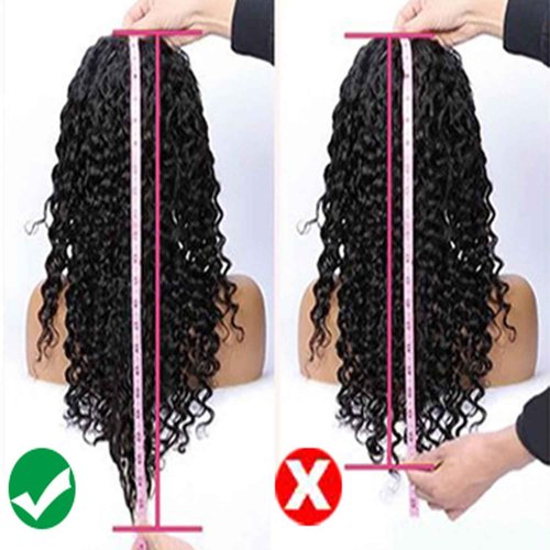Manorshen Deep Wave Lace Front Wigs Human Hair 13x6 HD Transparent 180% Density Wet and Wavy Human Hair Wigs for Black Women Depp Curly Lace Front Wigs Pre Plucked with Baby Hair (26 Inch)