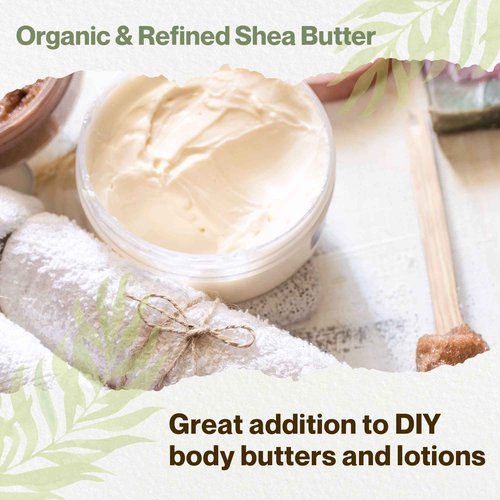 uh*Roh*Muh USDA Certified Half Gallon Organic Shea Butter from the France | Refined, Nourishing Body Butter for Smooth and Healthy Skin | (Net Wt. 1.6/3.5 lb)