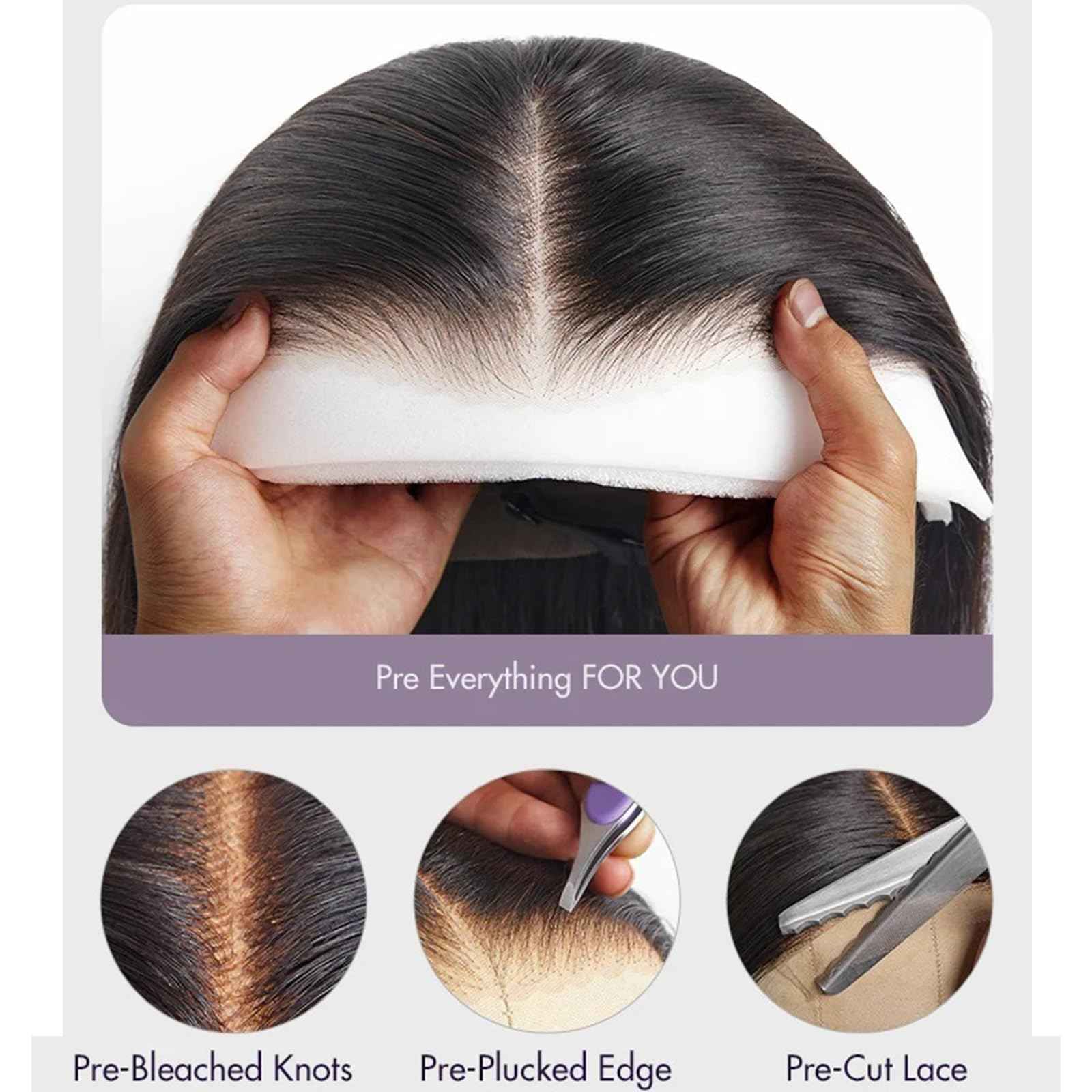 30 Inch Deep Wave Lace Front Wigs Human Hair 13x6 HD Lace Front Wigs Pre Plcked Curly Wig for Women 200% Density Water Wave Lace Front Wigs With Baby Hair