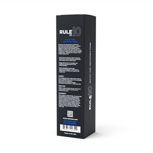 RULE No.10 Grey Reducing Anti-dandruff Volume Boost for Men &Women, Gray Reverse Hair Loss Shampoo for Thinning Hair, Natural DHT Blocker, Hair Thickening Shampoo for Thicker Fuller Hair 6.7oz