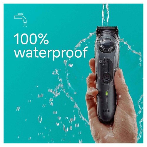 Braun All-in-One Men's Shaving Kit Series 5 5490, 9-in-1 Beard, Face, Nose, Ear Trimmer, Hair Clippers, Body Groomer and Manscaping