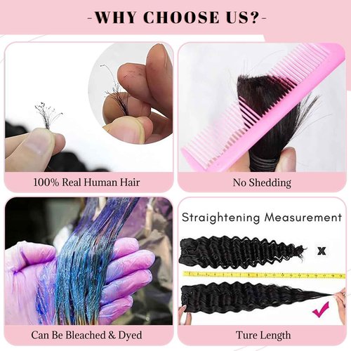 Belaved Ombre Human Braiding Hair 1B/30 Deep Water Wave Braiding Hair 2 Bundles Highlight Curly Bulk Human Hair Extensions for Boho Braids100g 30 Inch Balayage Knotless
