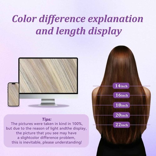 MioYio I Tip Hair Extensions Human Hair 30G/Pack Human Hair Itip Human Hair Extensions #16/60 Pre Bonded Extensions Long Straight Highlight Blonde 22Inch