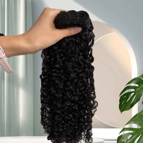 Burmese Bundles Premium Raw 100% Human Hair Water Wave High Rate 15A Unprocessed No Stray Short Hair Extensions Triple Lifespan Excellent Fullness Extra Thick From Top to End Black 16inch