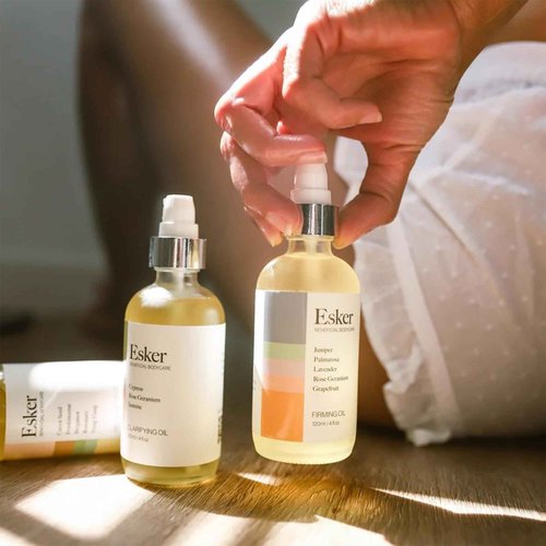 ESKER Firming Body Oil: Firms, Tightens, and Softens Skin with Natural Plant-Based Ingredients, Designed to Balance Energy and Promote Circulation, Fast-Absorbing and Non-Greasy - 2 oz.