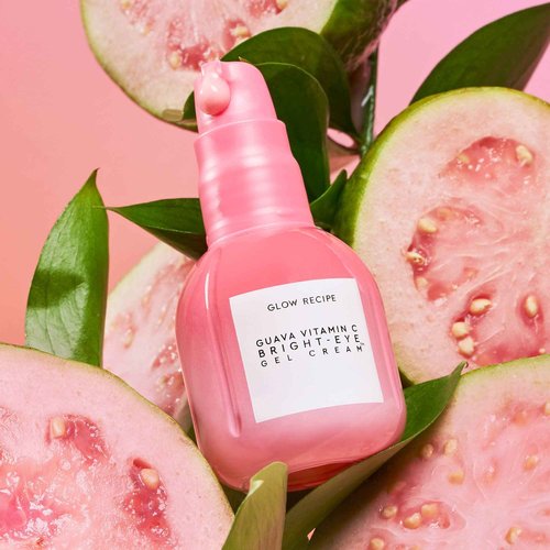 Glow Recipe - Glowy Skin Prep Lover's Duo - Watermelon Glow Niacinamide Dew Drops Facial Serum (40ml) + Guava Vitamin C Brightening Eye Cream with Peptides & Green Caffeine (15ml)