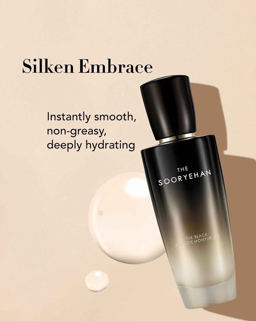Sooryehan The Black (Essence Moisturizer, 130ml/4.4fl oz) - Lightweight Cream for Moisture Barrier, Rejuvenate Dull, Aging Skin. Premium Korean Skin Care. Black Yeast, Hyaluronic Acid,