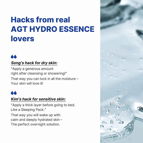 TROIAREUKE A.G.T HYDRO ESSENCE l Deep Hydrating Cooling Gel Essence Sleeping mask l 3.38 Oz. 100ml