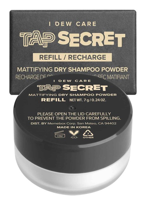 I DEW CARE Dry Shampoo - Tap Secret Trio, 3 Count, 0.81 Oz + Dry Shampoo Powder Refill - Tap Secret Refill, 2 Count Bundle