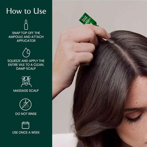 Rene Furterer Triphasic Reactional Concentrated Serum - Thinning Hair caused by stress, postpartum, seasonal change - Drug-Free - Breastfeeding Safe - Dermatologist tested - 12 ct., 3-Month Supply