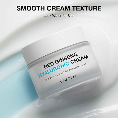 Donginbi LAB 1899 Red Ginseng Hyaluronic Cream - Deep Hydrating Cream for Dry Skin, Face Moisturizer with Hyaluronic Acid, Korean Red Ginseng, Korean Skin Care Gifts for Women, 1.69 floz
