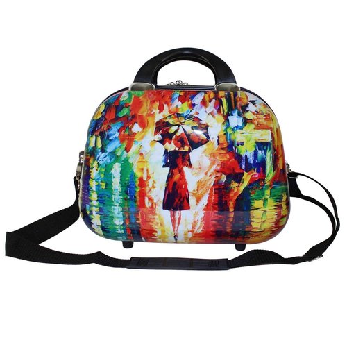 World Traveler 13-Inch Cosmetic Case Shoulder Tote, Paris Nights