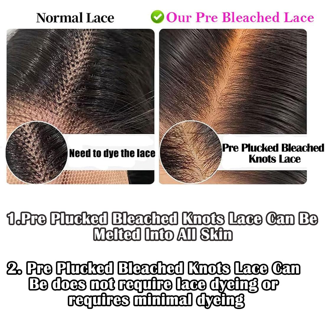 16 Inch Straight Human Hair Wigs 13×4 Straight Lace Front Wigs 220 Density Double Drawn Blunt Cut Long Bob Wig for Black Women Pre Plucked Bleached Knot Brazilian Hair HD Transparent Lace Frontal Wig