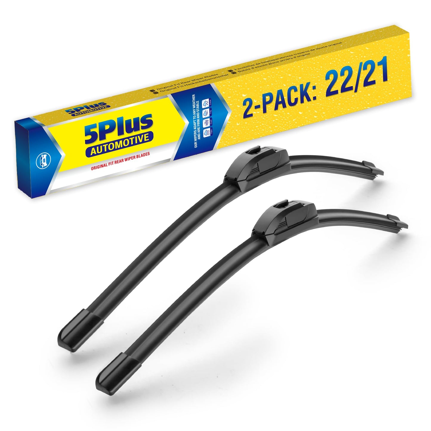 22"+21" Windshield Wiper Blades Replacement For Toyota Tacoma 2014-2005 Solara 2003-2001 /Grand Cherokee 2021-2011 /Honda Pilot 2014-2009 /Dodge Durango 2021-2011 Wiper Blades For My Car